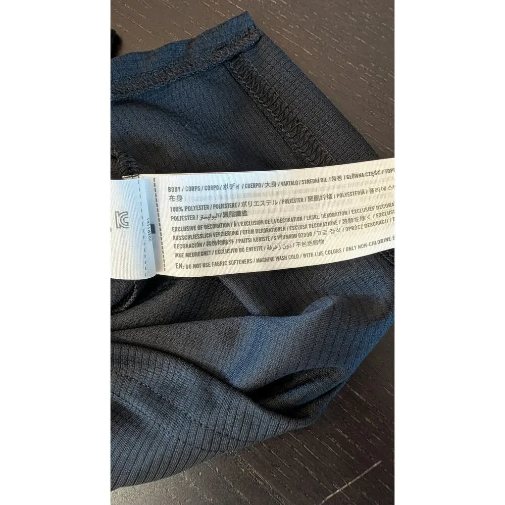 Abercrombie Kids YPB Performance Polo Shirt 13/14 Black Moisture Wicking